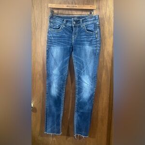 Silver "Suki" Mid Slim Jeans